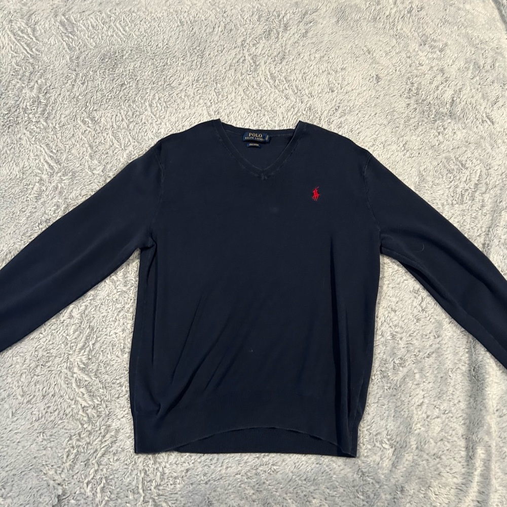 Dark Navy Polo Ralph Lauren crew neck.